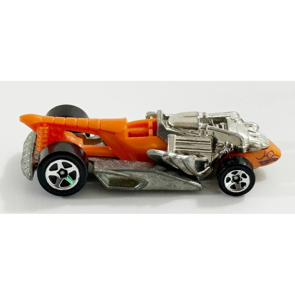 Hot Wheels Draggin' Tail Kids 1:64 Orange Chrome Diecast Fantasy Dragster Car‎
